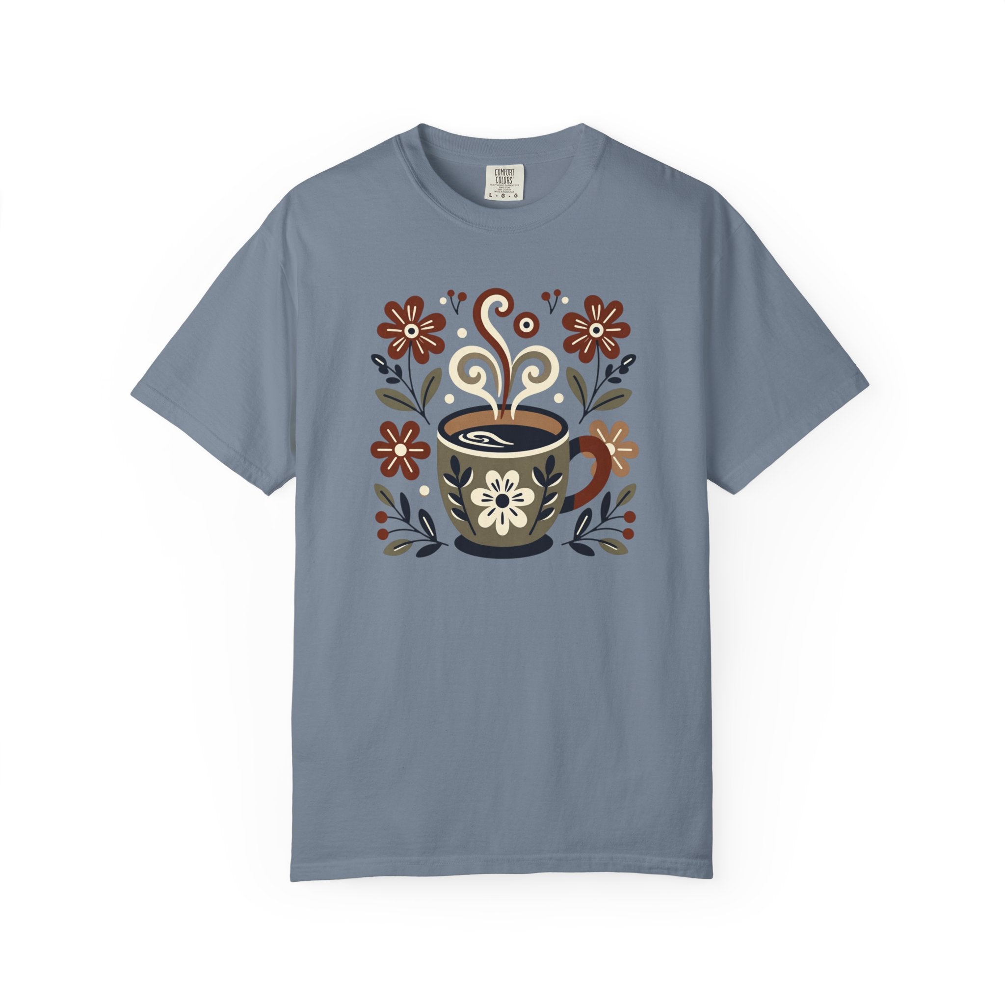 Folk Art Coffee Cup T-Shirt