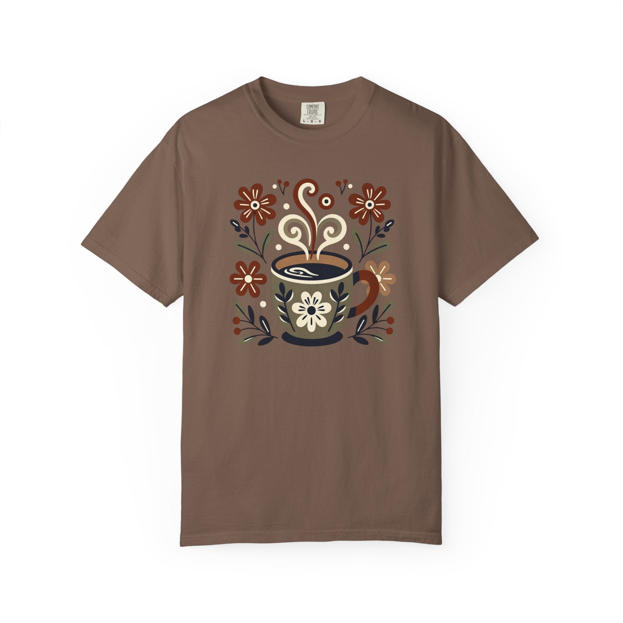 Folk Art Coffee Cup T-Shirt