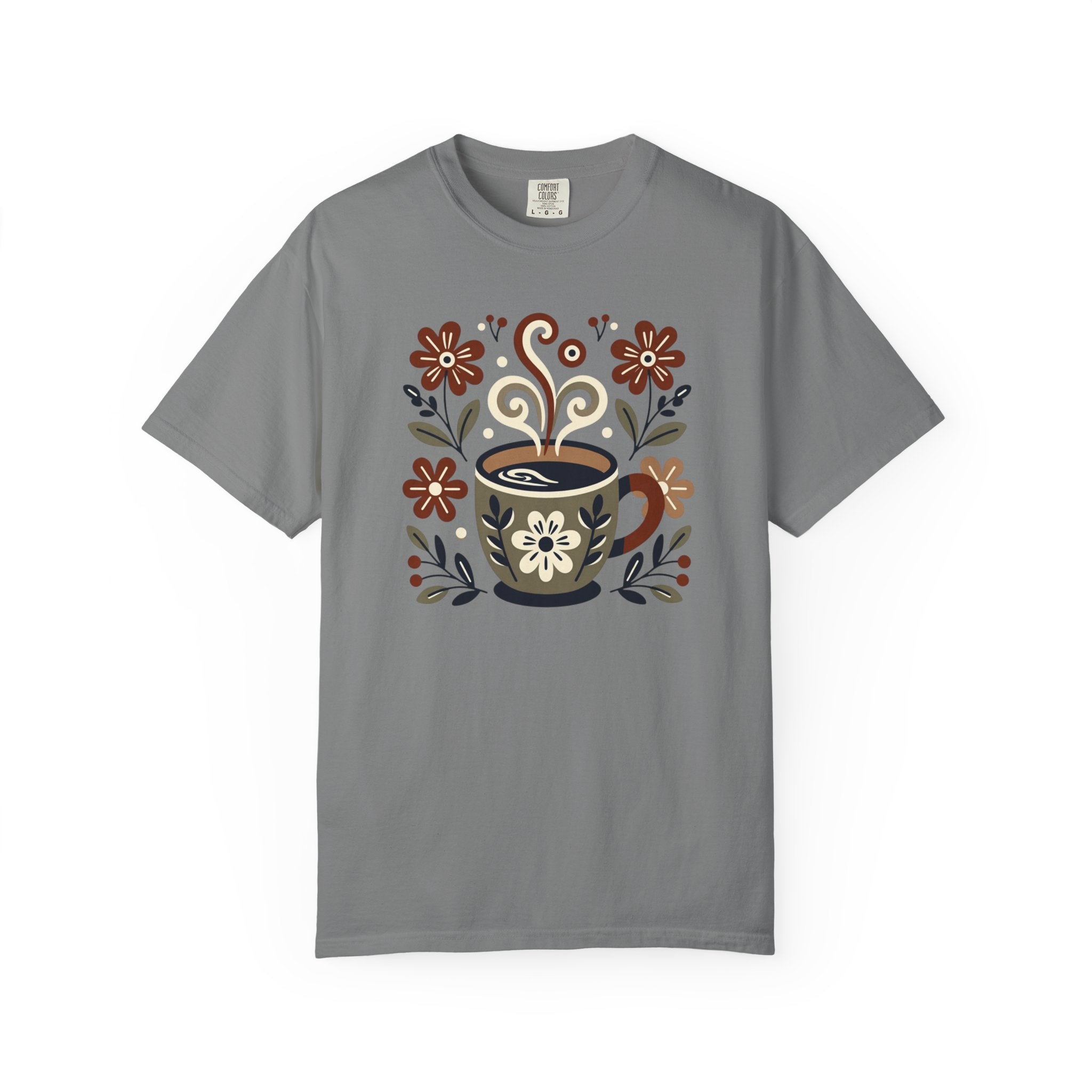 Folk Art Coffee Cup T-Shirt