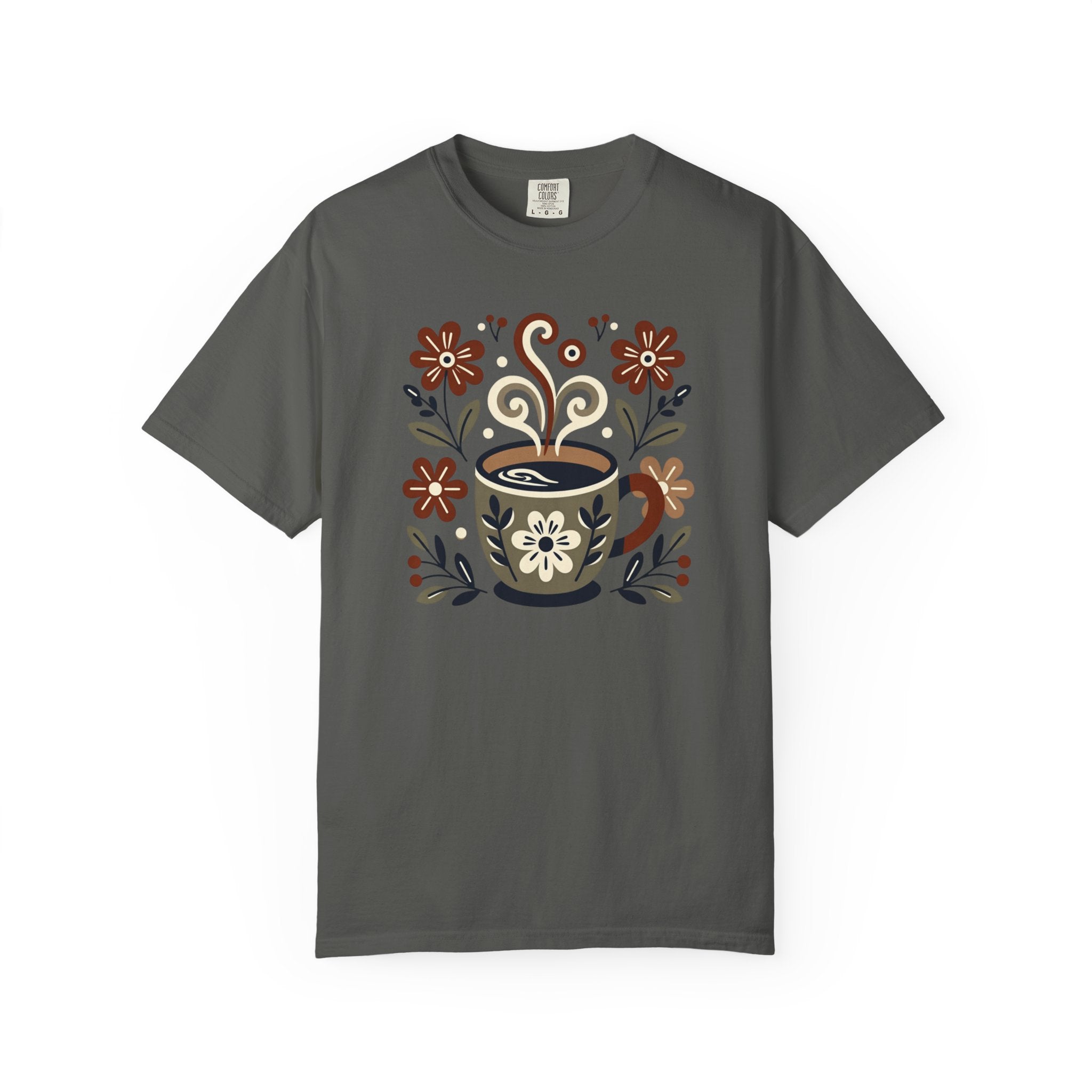 Folk Art Coffee Cup T-Shirt