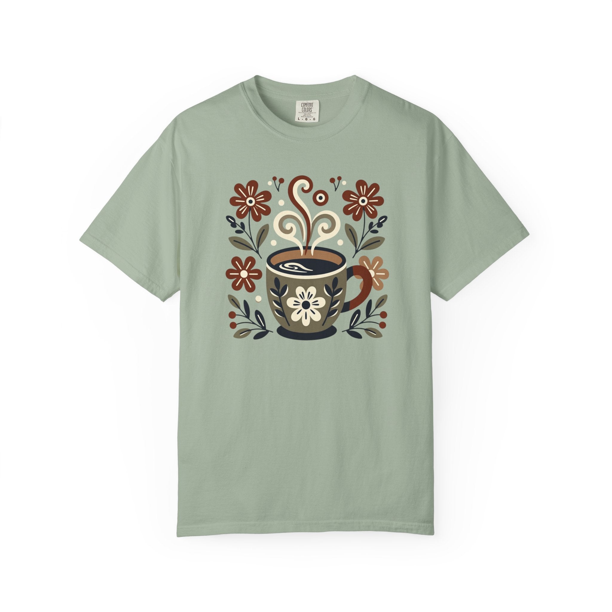 Folk Art Coffee Cup T-Shirt