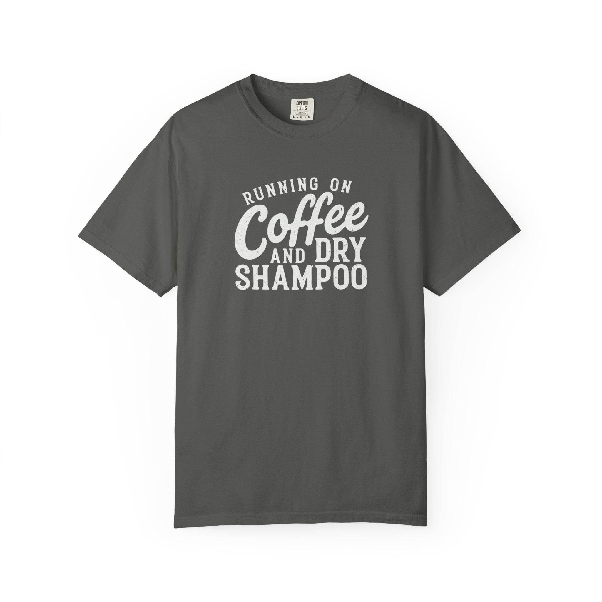 Coffee & Dry Shampoo Distressed T-Shirt