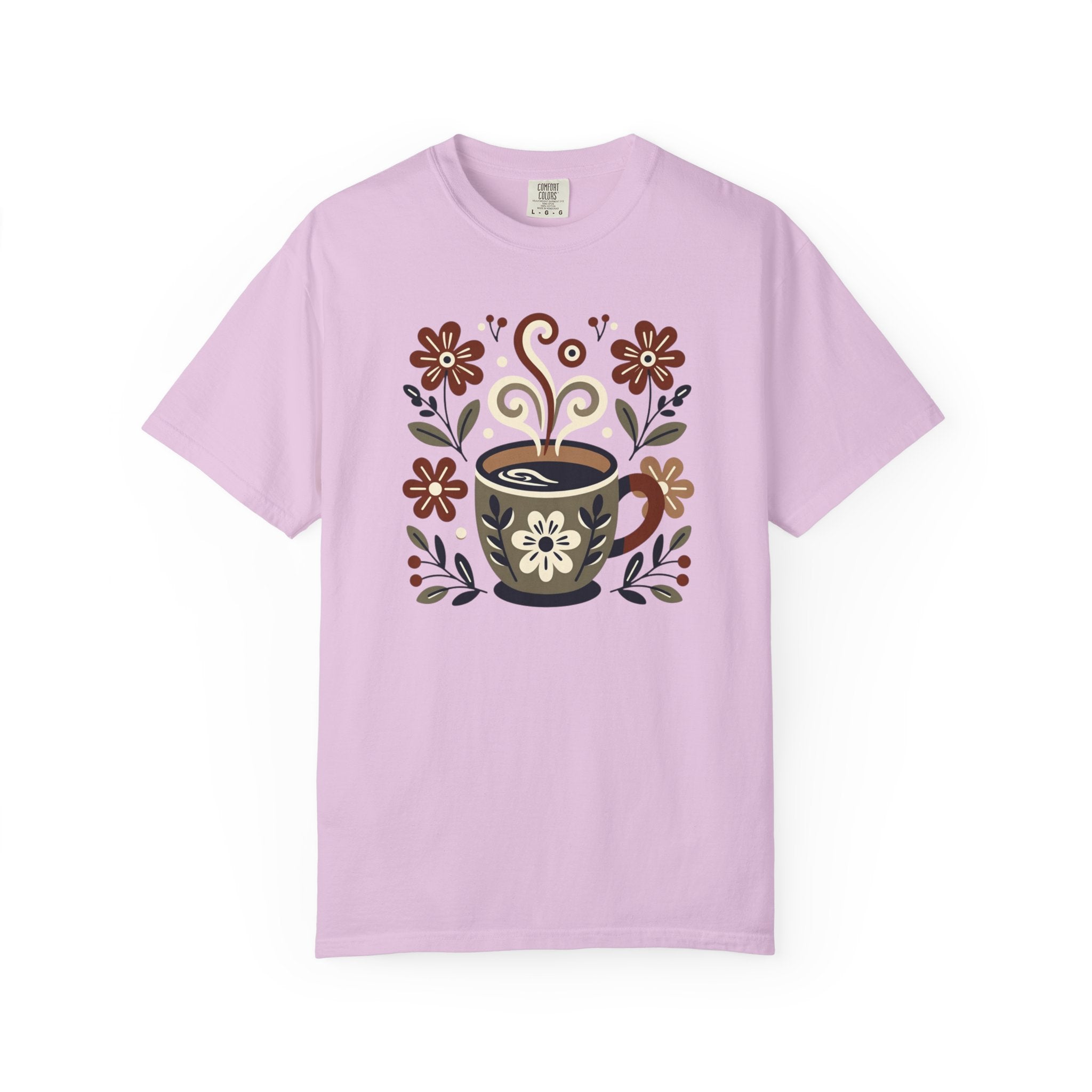 Folk Art Coffee Cup T-Shirt