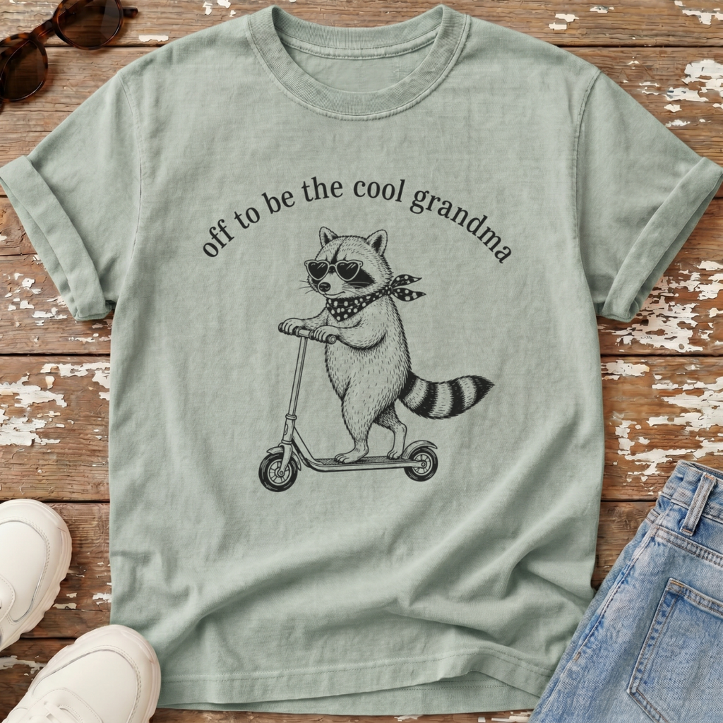 Cool Grandma Raccoon T-Shirt
