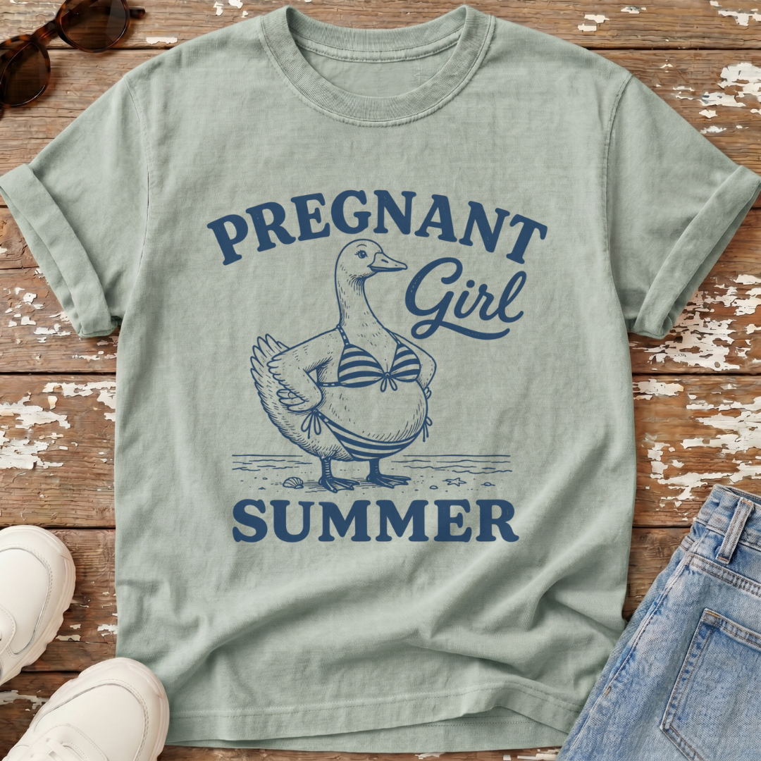 Pregnant Girl Summer T-Shirt
