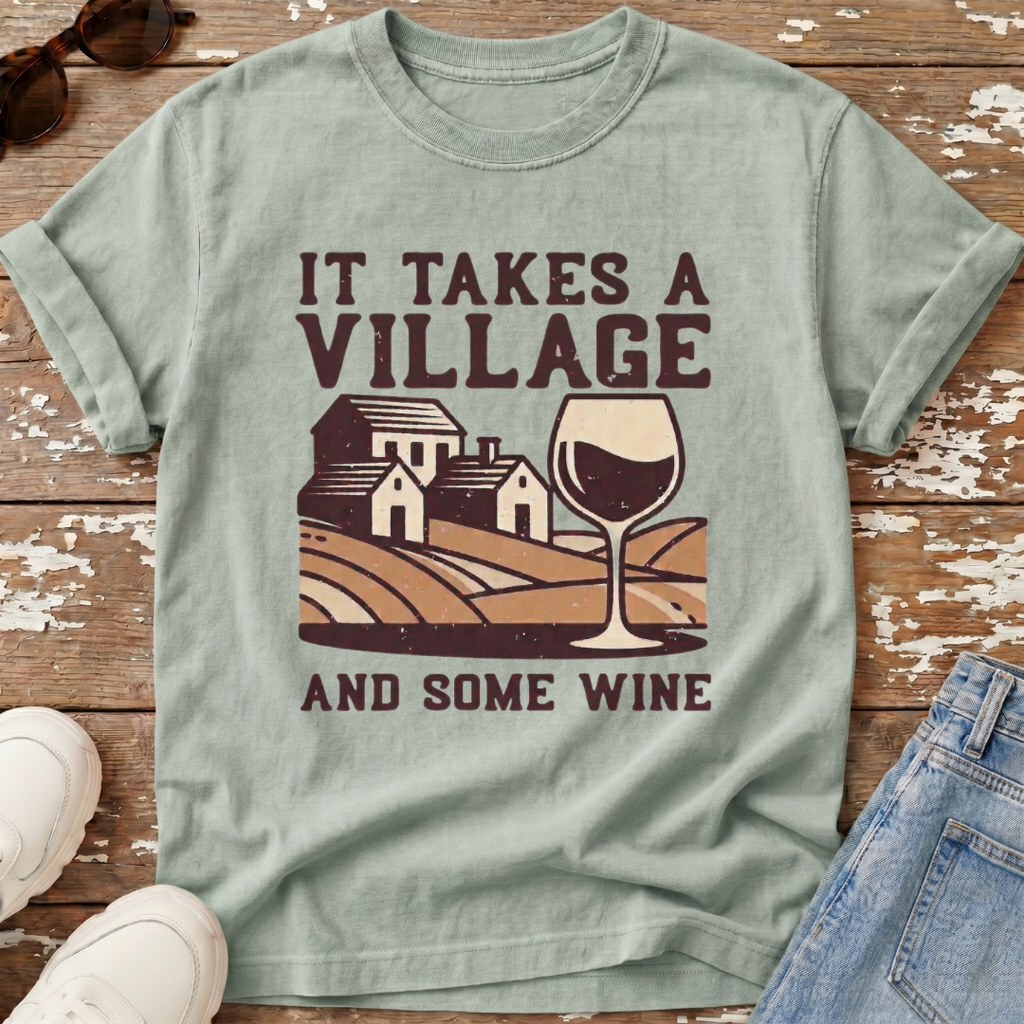Takes A Village Distressed T-Shirt