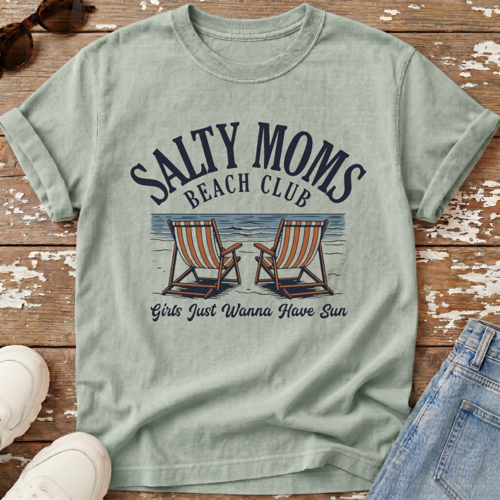 Salty Moms Beach Club T-Shirt