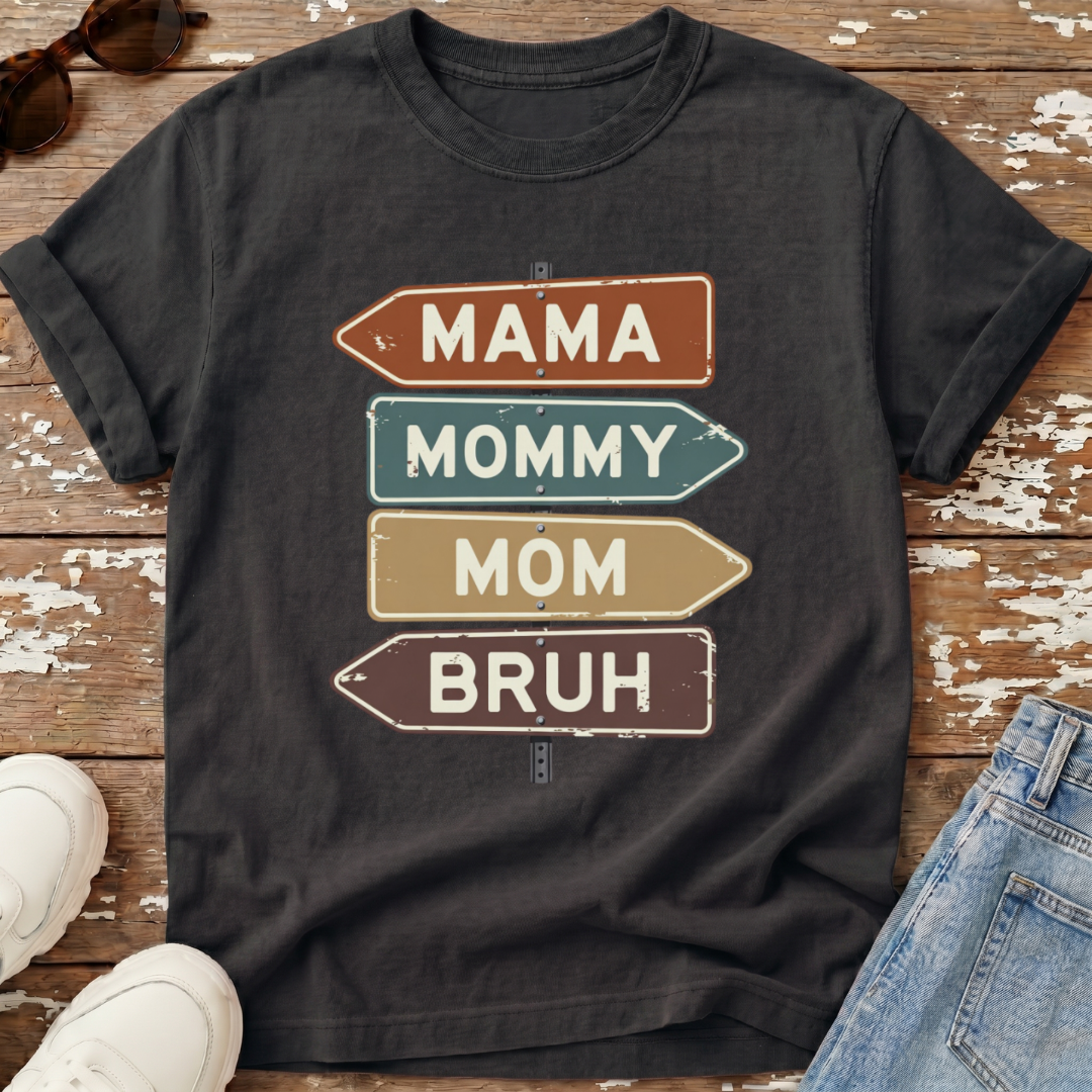 Mom Bruh Distressed T-Shirt