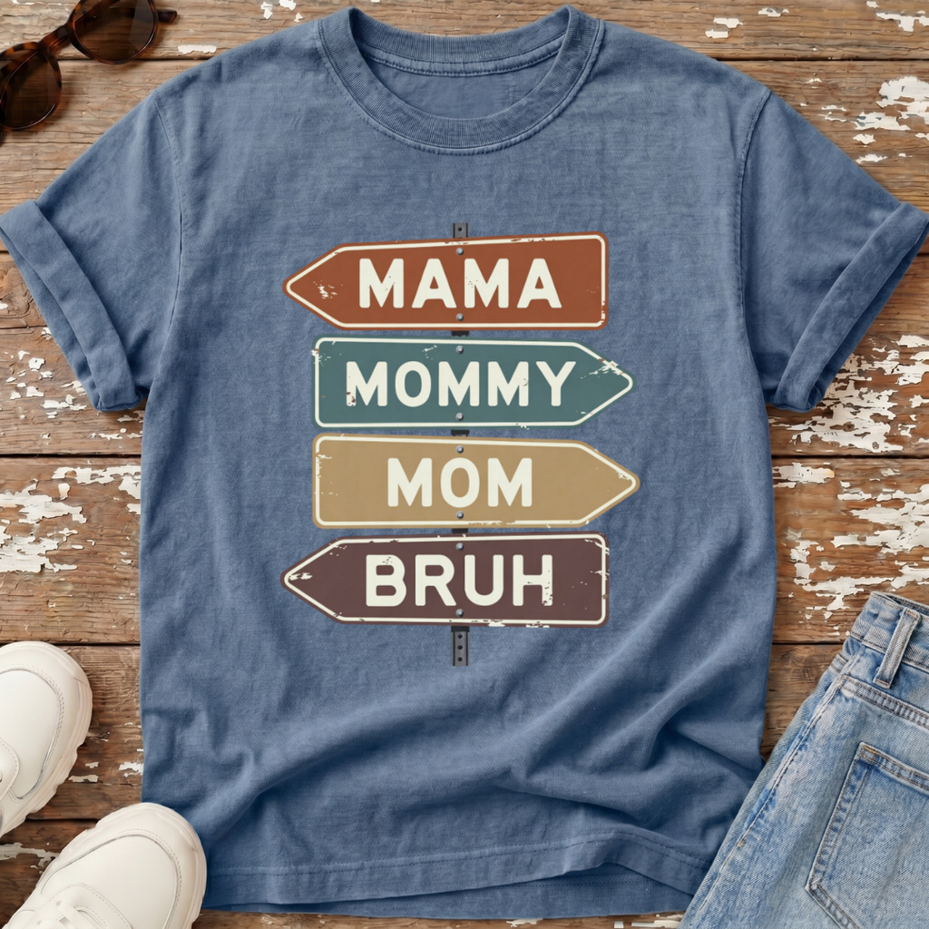 Mom Bruh Distressed T-Shirt
