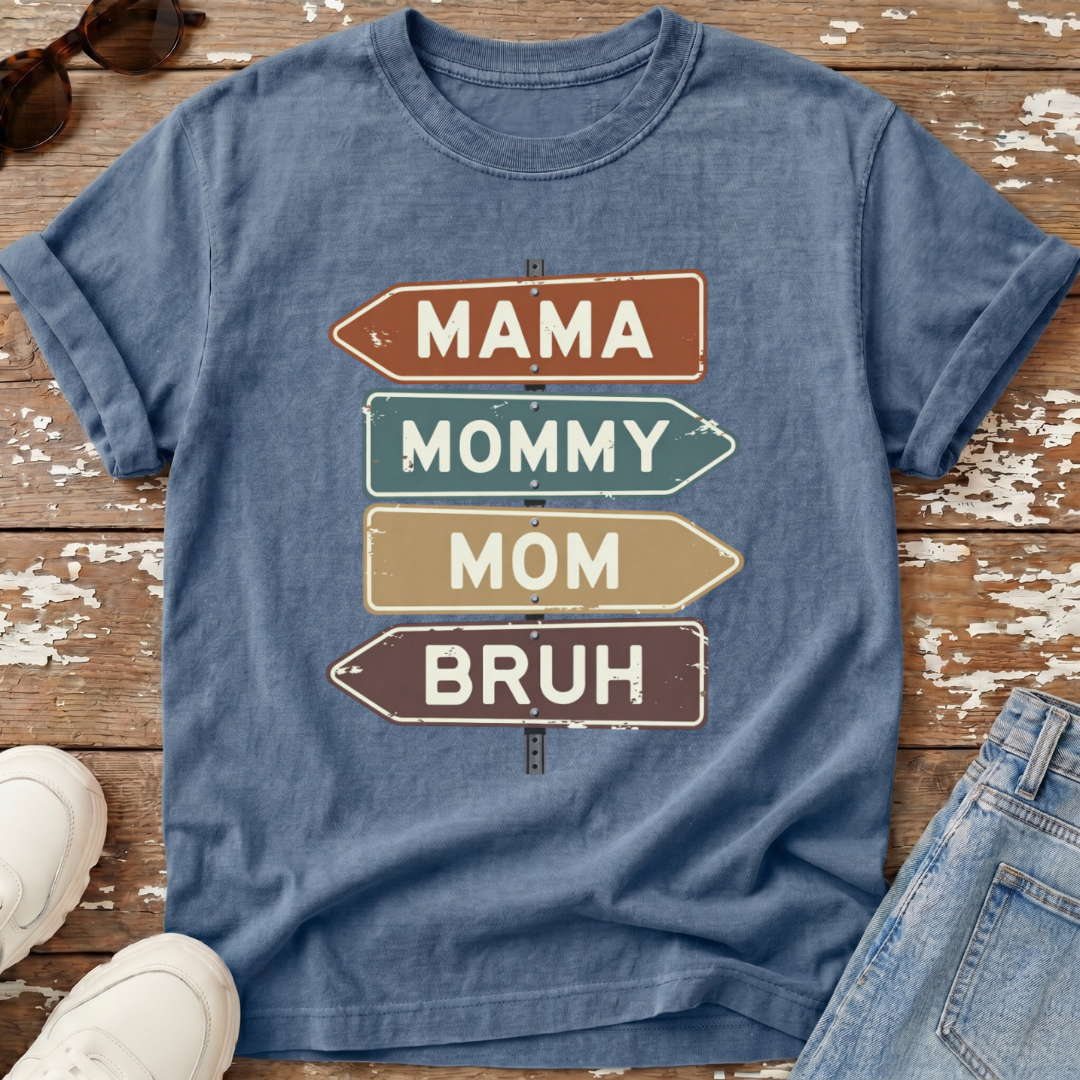 Mom Bruh Distressed T-Shirt