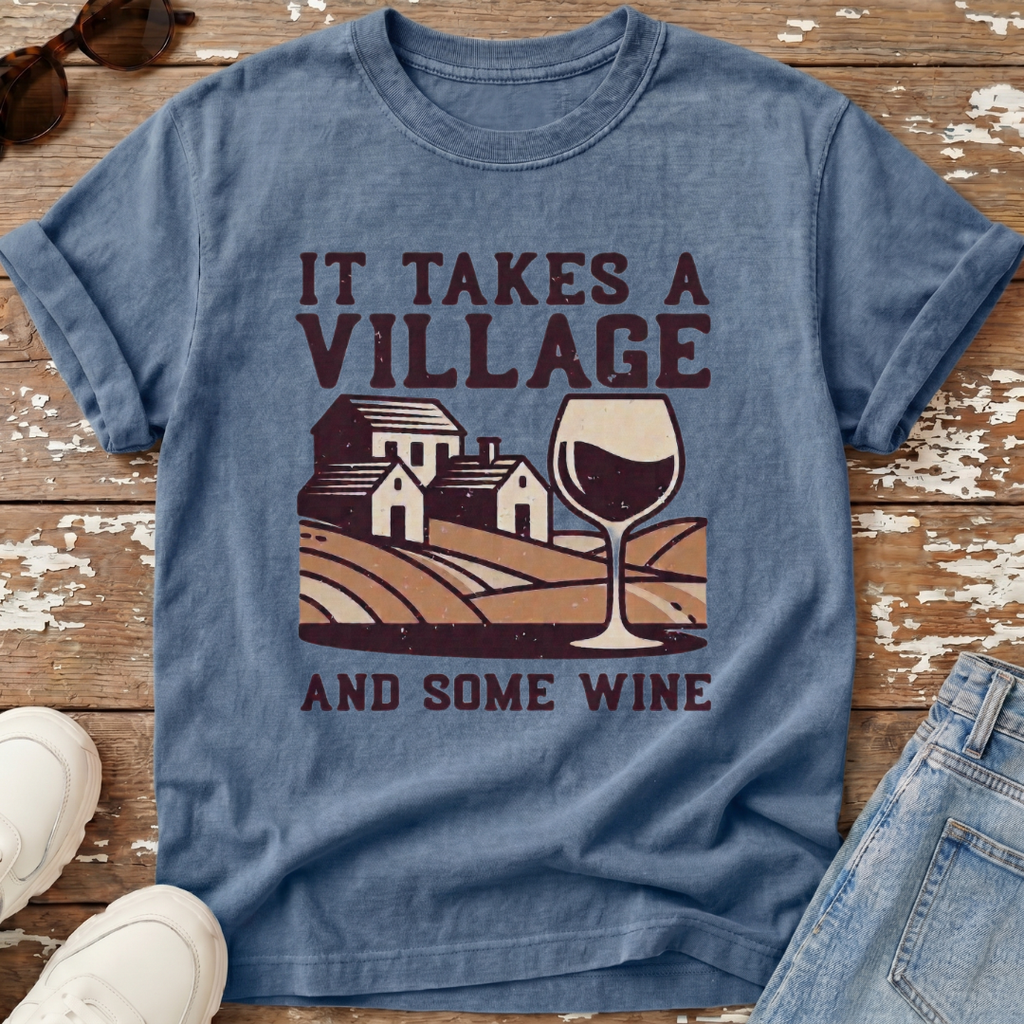 Takes A Village Distressed T-Shirt