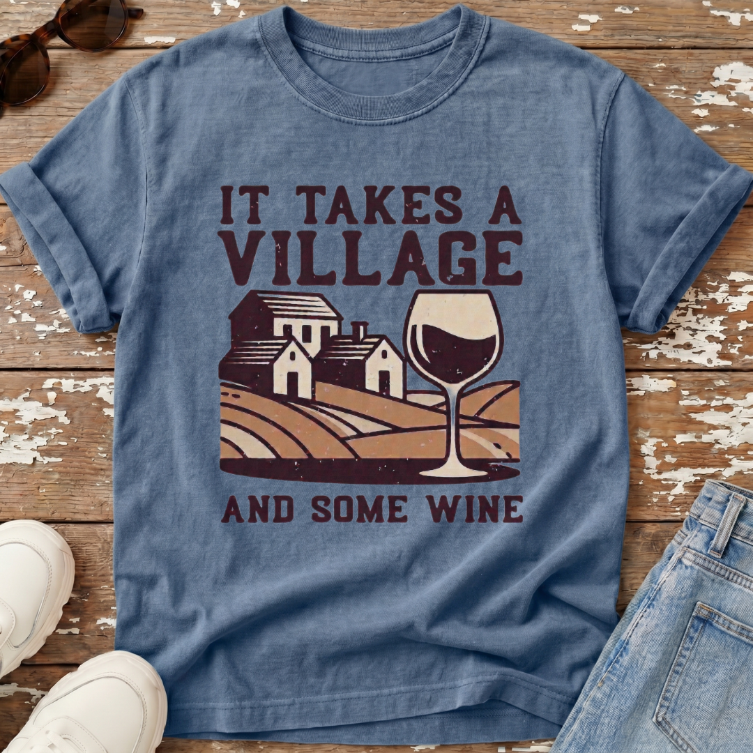 Takes A Village Distressed T-Shirt