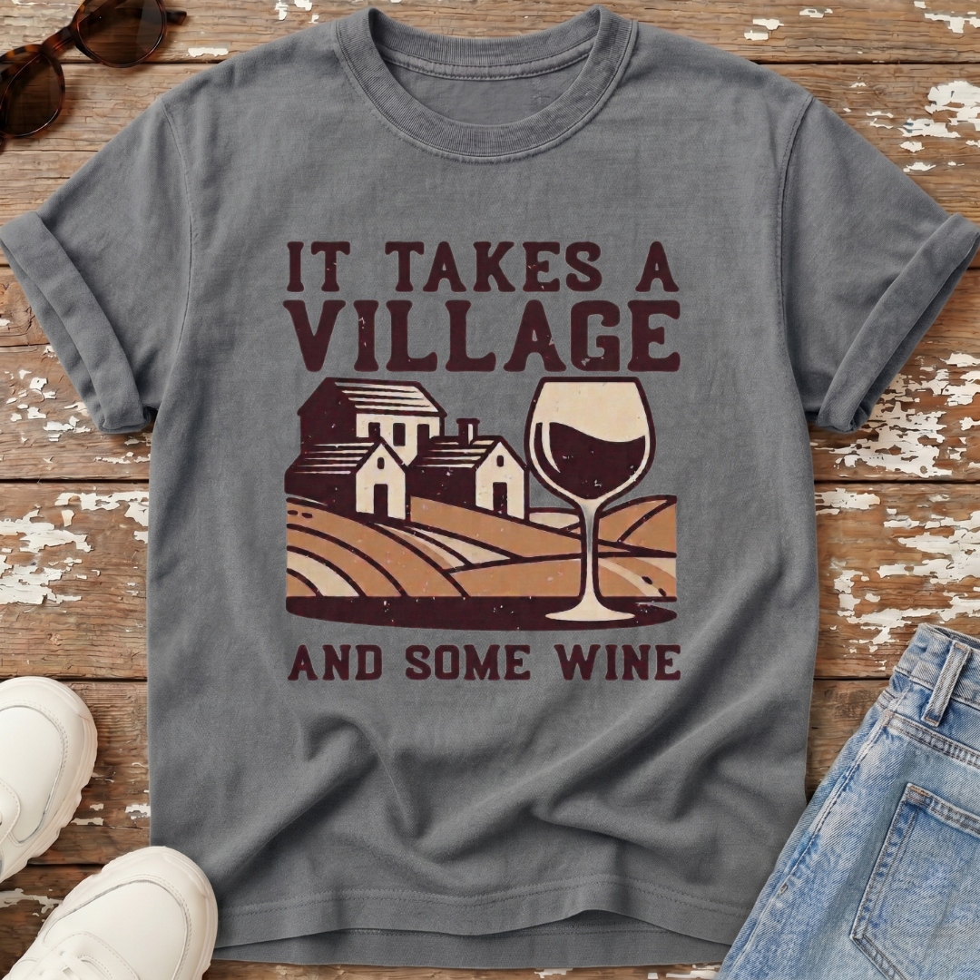 Takes A Village Distressed T-Shirt