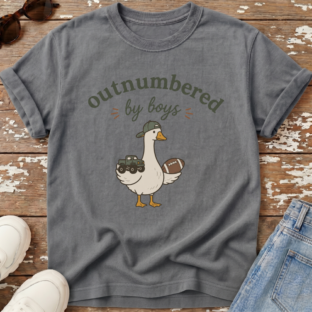 Outnumbered By Boys T-Shirt
