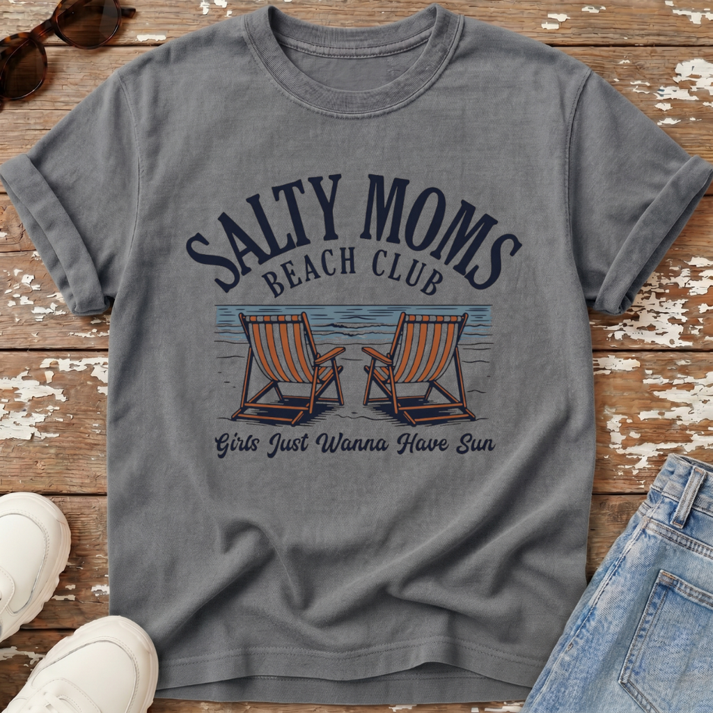 Salty Moms Beach Club T-Shirt