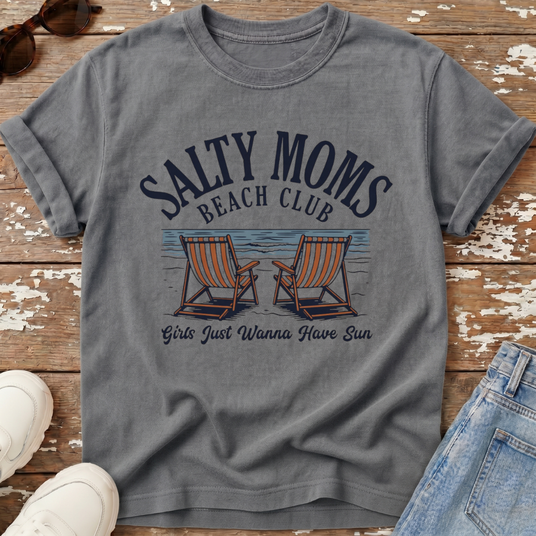 Salty Moms Beach Club T-Shirt