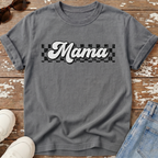 Checkered Mama Distressed T-Shirt
