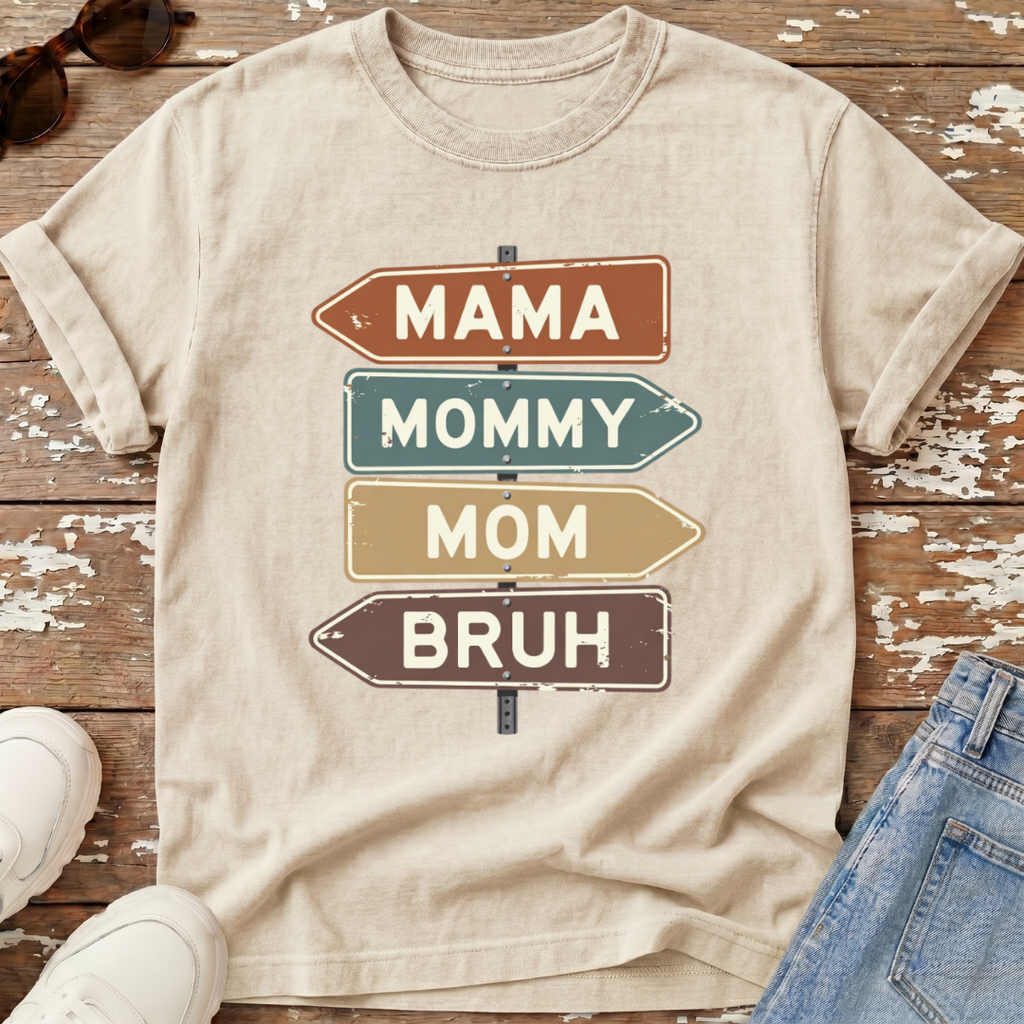Mom Bruh Distressed T-Shirt