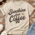 Sunshine & Coffee Distressed T-Shirt