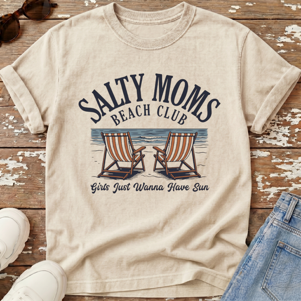 Salty Moms Beach Club T-Shirt