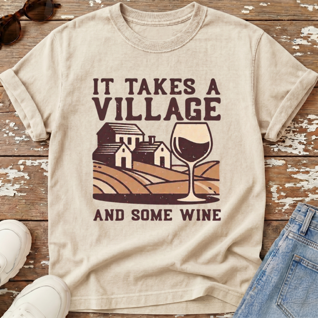 Takes A Village Distressed T-Shirt