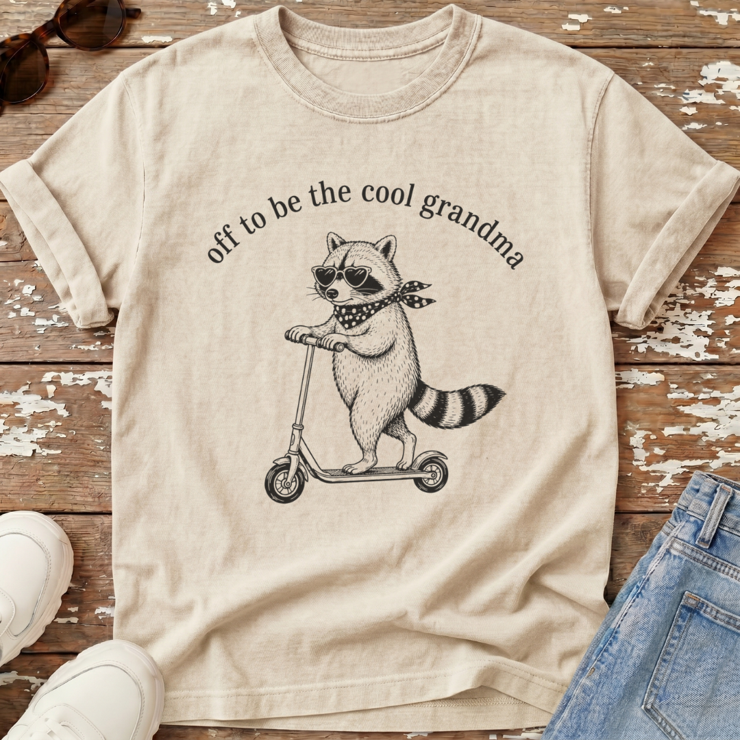 Cool Grandma Raccoon T-Shirt