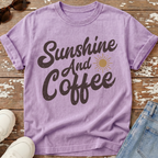 Sunshine & Coffee Distressed T-Shirt