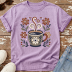 Folk Art Coffee Cup T-Shirt