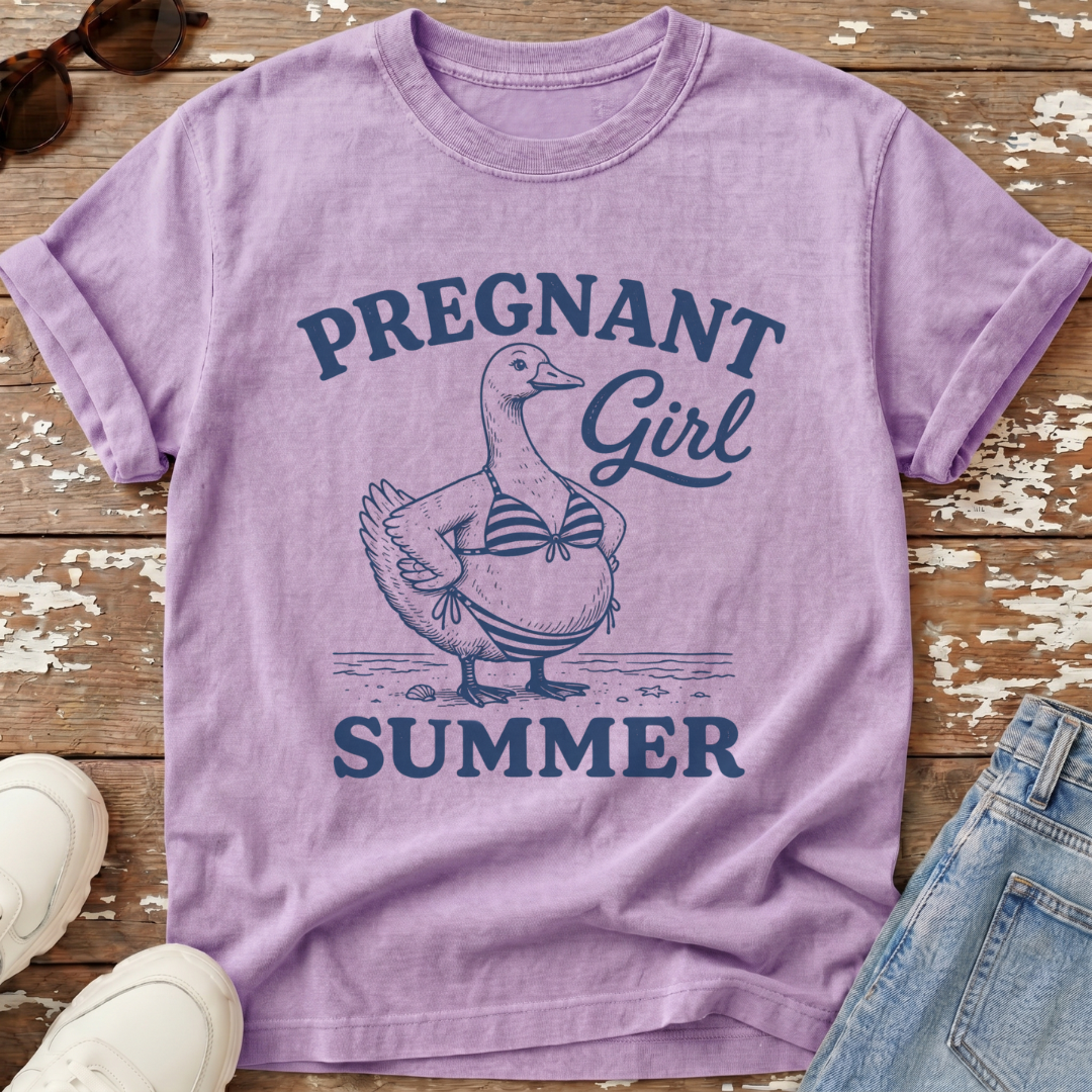 Pregnant Girl Summer T-Shirt