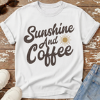 Sunshine & Coffee Distressed T-Shirt
