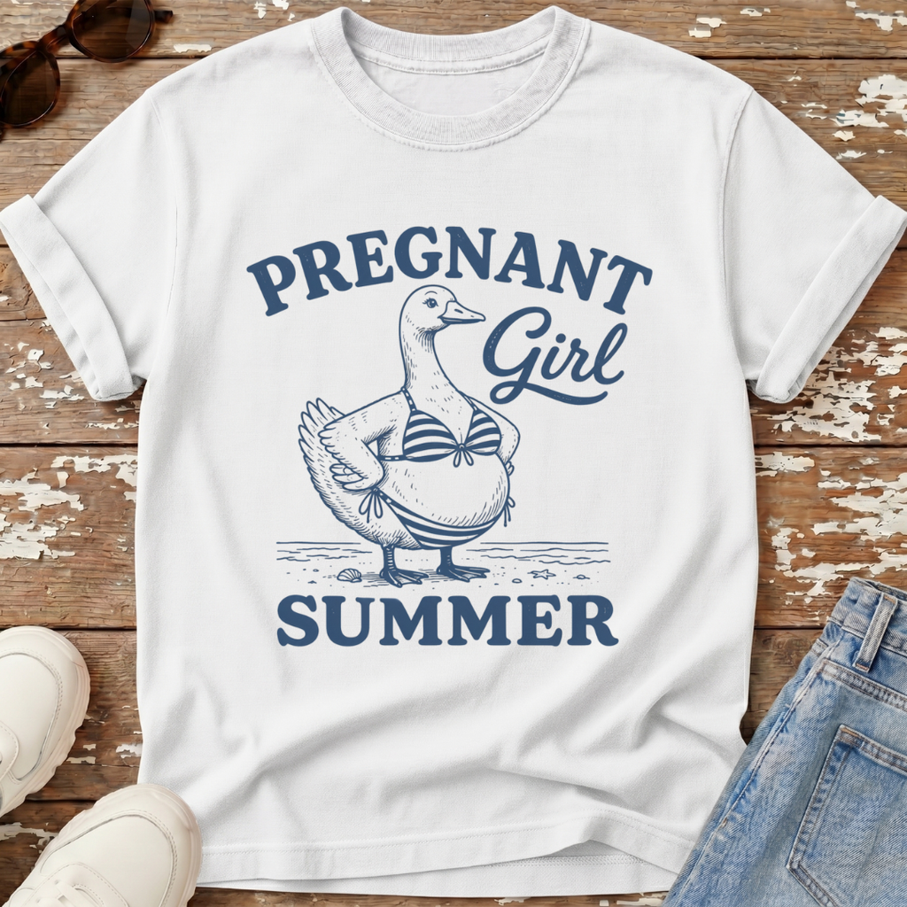 Pregnant Girl Summer T-Shirt