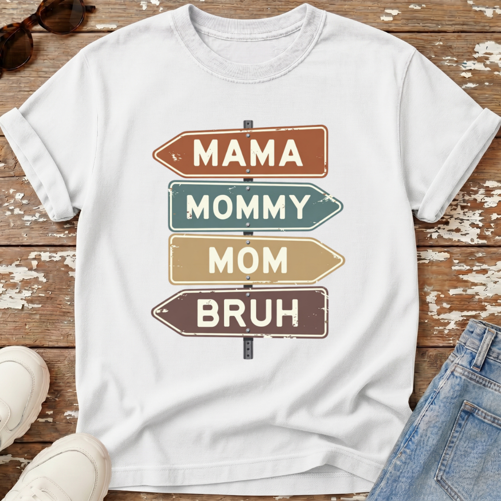 Mom Bruh Distressed T-Shirt